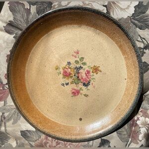 MONROE SALT WORKS MSW LARGE 10.5"-11”Salt Glaze Stoneware Platter Plate - Maine